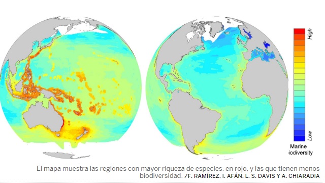 El cambio climático está cambiando las condiciones de vida en todos los mares del planeta
