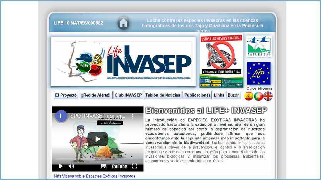 Gestión y seguimiento del proyecto Life NAT/ES/000582 Invasep